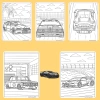 Bộ 42/25/10 tờ tranh tô màu xe BMW Bugatti - giấy A4/A5 70gsm, giảm còn 13.100₫ 8