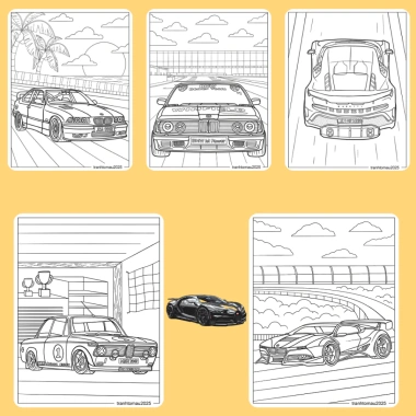 Bộ 42/25/10 tờ tranh tô màu xe BMW Bugatti - giấy A4/A5 70gsm, giảm còn 13.100₫ 8 Bộ 42/25/10 tờ tranh tô màu xe BMW Bugatti - giấy A4/A5 70gsm, giảm còn 13.100₫ 8
