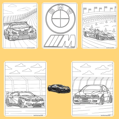 Bộ 42/25/10 tờ tranh tô màu xe BMW Bugatti - giấy A4/A5 70gsm, giảm còn 13.100₫ 9 Bộ 42/25/10 tờ tranh tô màu xe BMW Bugatti - giấy A4/A5 70gsm, giảm còn 13.100₫ 9