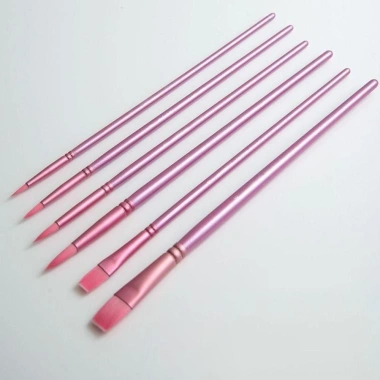Bộ 4/6 Bàn Chải Tranh NLINNI - Tay Gỗ, Nylon Mềm, Vẽ Màu Nước 64.800₫ 3