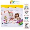 Bộ 48 Khuôn Vẽ Tranh và Tô Màu Gỗ Cho Bé - Kèm Bút, Giá Ưu Đãi 118k - Thngkids 2