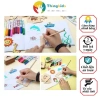 Bộ 48 Khuôn Vẽ Tranh và Tô Màu Gỗ Cho Bé - Kèm Bút, Giá Ưu Đãi 118k - Thngkids 4