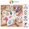 Bộ 48 Khuôn Vẽ Tranh và Tô Màu Gỗ Cho Bé - Kèm Bút, Giá Ưu Đãi 118k - Thngkids 6