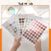 Bộ 48 sticker dán hình tròn đa màu - Bullet Journal & Planner, giá ưu đãi 21.480₫
