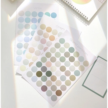 Bộ 48 sticker dán hình tròn đa màu sắc cho Bullet Journal & Planner - Giá 15.000 VNĐ 6 Bộ 48 sticker dán hình tròn đa màu sắc cho Bullet Journal & Planner - Giá 15.000 VNĐ 6