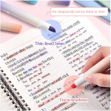 Bộ 4PCS Mini Highlighter Macaron Pastel Bút Vẽ sinh viên, văn phòng, giá 19.100₫ 6