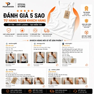 Bộ 5 áo thun ba lỗ nam thoáng mát, mềm mịn - ABL01 PigoFashion, nhiều màu, giá 259.000đ 4 Bộ 5 áo thun ba lỗ nam thoáng mát, mềm mịn - ABL01 PigoFashion, nhiều màu, giá 259.000đ 4