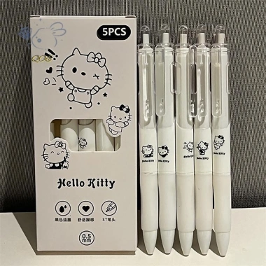 Bộ 5 bút gel mực đen 0.5mm - viết trơn tru, không gãy, chỉ 38.830 VND