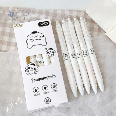 Bộ 5 bút gel mực đen 0.5mm - viết trơn tru, không gãy, chỉ 38.830 VND