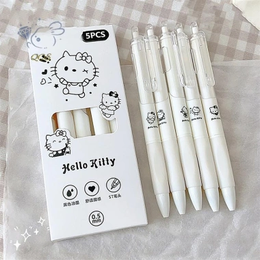 Bộ 5 bút gel mực đen 0.5mm - viết trơn tru, không gãy, chỉ 38.830 VND