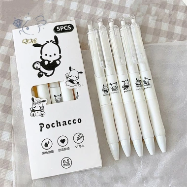 Bộ 5 bút gel mực đen 0.5mm - viết trơn tru, không gãy, chỉ 38.830 VND