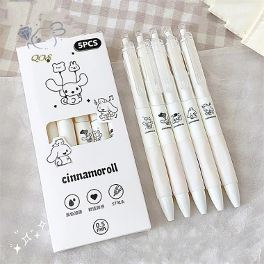 Bộ 5 bút gel mực đen 0.5mm - viết trơn tru, không gãy, chỉ 38.830 VND