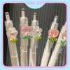 Bộ 5 bút gel mực đen hình hoa Tulip 0.5mm LIM DIY Giá chỉ 39.000đ
