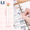 Bộ 5 bút gel mực đen hình hoa Tulip 0.5mm LIM DIY Giá chỉ 39.000đ 4