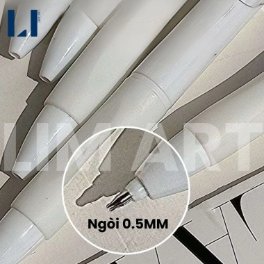 Bộ 5 bút gel mực đen hình hoa Tulip 0.5mm LIM DIY Giá chỉ 39.000đ 6