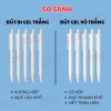 Bộ 5 bút gel nước vỏ trắng và 50 ngòi 0.5mm, mực đen viết êm mượt, phù hợp học sinh sinh viên văn phòng - Giá chỉ 40.900 VND 2