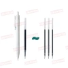 Bộ 5 bút gel nước vỏ trắng và 50 ngòi 0.5mm, mực đen viết êm mượt, phù hợp học sinh sinh viên văn phòng - Giá chỉ 40.900 VND 6