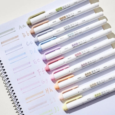 Bộ 5 bút highlight hai đầu bảo vệ mắt – viết êm, đa màu, bút đánh dấu văn phòng phẩm sáng tạo – 36.189₫ 2