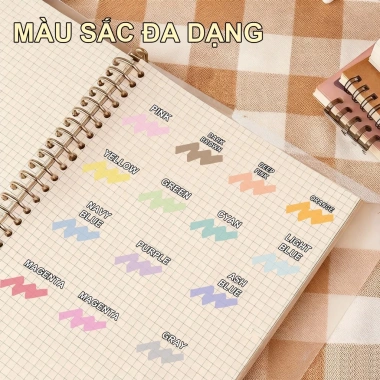 Bộ 5 bút highlight hai đầu M.Y – Đánh dấu sắc nét, viết êm tay, chỉ 27.000₫ 2