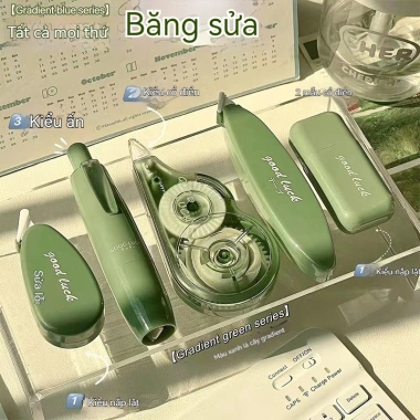 Bộ 5 Bút Xóa Kéo Gradient Đa Màu - Giá Ưu Đãi 40.870₫, Đồ Dùng Văn Phòng Dễ Thương, Sáng Tạo 2