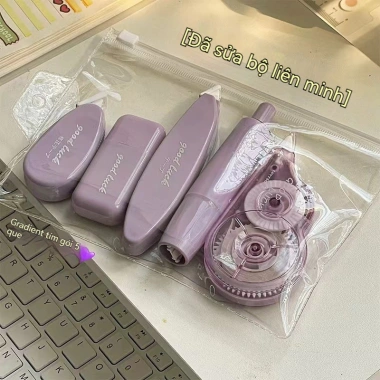 Bộ 5 Bút Xóa Kéo Gradient Đa Màu - Giá Ưu Đãi 40.870₫, Đồ Dùng Văn Phòng Dễ Thương, Sáng Tạo 5