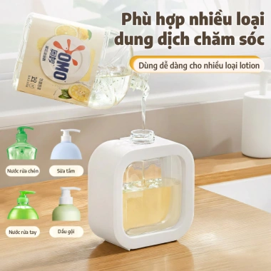 Bộ 5 chai chiết 500ml trong suốt - thiết kế đẹp, không rò rỉ, tiện lợi đựng sữa tắm, nước rửa tay, nước rửa chén, đồ gia đình - 31.000 VND