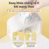 Bộ 5 chai chiết 500ml trong suốt - thiết kế đẹp, không rò rỉ, tiện lợi đựng sữa tắm, nước rửa tay, nước rửa chén, đồ gia đình - 31.000 VND 5