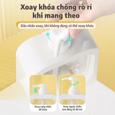 Bộ 5 chai chiết 500ml trong suốt - thiết kế đẹp, không rò rỉ, tiện lợi đựng sữa tắm, nước rửa tay, nước rửa chén, đồ gia đình - 31.000 VND