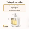 Bộ 5 chai chiết 500ml trong suốt - thiết kế đẹp, không rò rỉ, tiện lợi đựng sữa tắm, nước rửa tay, nước rửa chén, đồ gia đình - 31.000 VND 9