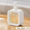 Bộ 5 chai chiết 500ml trong suốt - thiết kế đẹp, không rò rỉ, tiện lợi đựng sữa tắm, nước rửa tay, nước rửa chén, đồ gia đình - 31.000 VND 10