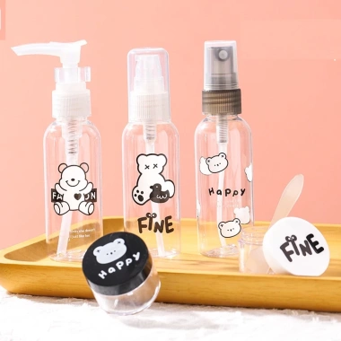 Bộ 5 Chai Lọ Chiết Mỹ Phẩm Du Lịch Công Tác Cute Dễ Thương, Loại To - 61.750₫