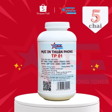 Bộ 5 chai mực đổ Thuận Phong TP01 110g cho HP, Canon, in sạch, sắc nét, chỉ 174k 7 Bộ 5 chai mực đổ Thuận Phong TP01 110g cho HP, Canon, in sạch, sắc nét, chỉ 174k 7