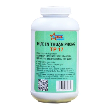 Bộ 5 chai mực đổ TPT Thuận Phong TP17 cho Ricoh SP200-330 - Giá ưu đãi 237.000₫ 2 Bộ 5 chai mực đổ TPT Thuận Phong TP17 cho Ricoh SP200-330 - Giá ưu đãi 237.000₫ 2