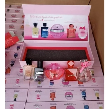 Bộ 5 chai nước hoa nam-nữ 10ml dạng chấm Giò King Ori Good Girl Queen - Giá ưu đãi 49k