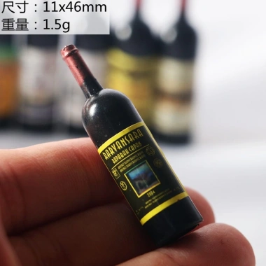 Bộ 5 chai rượu vang tỉ lệ 1/12 - Trang trí nhà búp bê, giá ưu đãi 40.370 VND 3