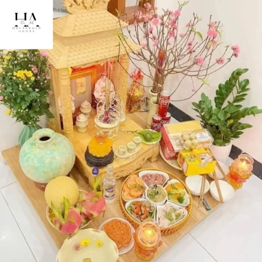 Bộ 5 chiếc bát dĩa hoa mặt trời sứ Bát Tràng cao cấp kèm khay mây giá 149.000₫