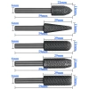 Bộ 5 đầu mài dũa 6mm đánh gỉ cốt - Đa năng cho kim loại mềm, gỗ, nhựa, giá ưu đãi 89.000₫ 4