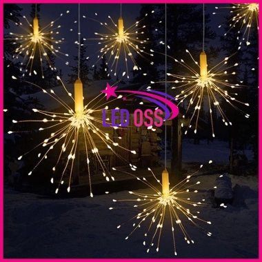 Bộ 5 Dây Đèn LED 600 Bóng Hình Pháo Hoa, Trang Trí Sân Vườn Giáng Sinh - 199.000₫ 4
