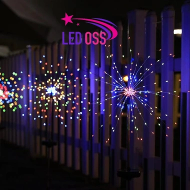 Bộ 5 Dây Đèn LED 600 Bóng Hình Pháo Hoa, Trang Trí Sân Vườn Giáng Sinh - 199.000₫ 5