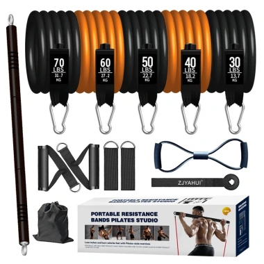 Bộ 5 dây kháng lực 250LBS tập full body, dụng cụ gym đa năng tại nhà, tăng sức mạnh, giảm cân, đảm bảo an toàn, phù hợp mọi cấp độ, chỉ 289.000₫