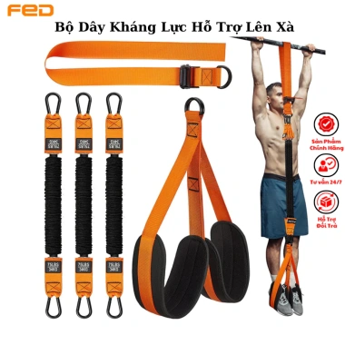 Bộ 5 dây kháng lực 250LBS tập full body, dụng cụ gym đa năng tại nhà, tăng sức mạnh, giảm cân, đảm bảo an toàn, phù hợp mọi cấp độ, chỉ 289.000₫