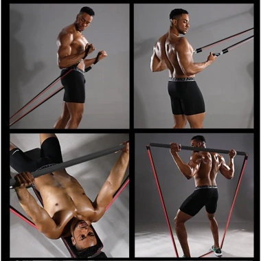 Bộ 5 dây kháng lực 250LBS tập full body, dụng cụ gym đa năng tại nhà, tăng sức mạnh, giảm cân, đảm bảo an toàn, phù hợp mọi cấp độ, chỉ 289.000₫