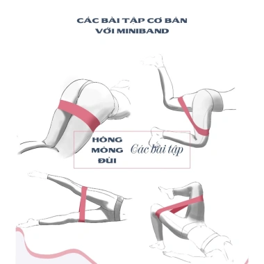 Bộ 5 Dây MiniBand KICO MBAND01 - Dây đàn hồi kháng lực tập mông đùi, tăng sức mạnh, giá chỉ 25.000đ 7 Bộ 5 Dây MiniBand KICO MBAND01 - Dây đàn hồi kháng lực tập mông đùi, tăng sức mạnh, giá chỉ 25.000đ 7