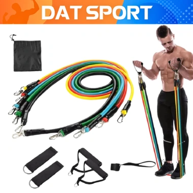 Bộ 5 Dây Ngũ Sắc Cao Cấp Đàn Hồi Kháng Lực - Tập Gym, Fitness, Yoga tại nhà