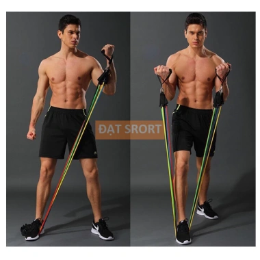 Bộ 5 Dây Ngũ Sắc Cao Cấp Đàn Hồi Kháng Lực - Tập Gym, Fitness, Yoga tại nhà 6 Bộ 5 Dây Ngũ Sắc Cao Cấp Đàn Hồi Kháng Lực - Tập Gym, Fitness, Yoga tại nhà 6