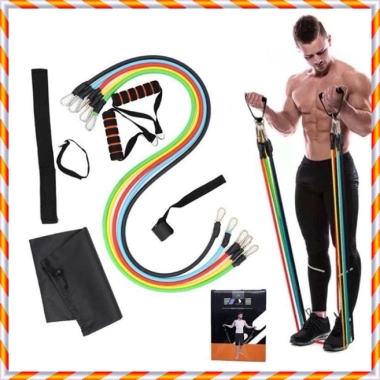 Bộ 5 Dây Tập Gym Ngũ Sắc Đàn Hồi Cao Cấp - Tập Thể Hình, Kháng Lực, Giá 39.000đ