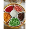 Bộ 5 đĩa hoa mặt trời kèm khay mây - Gốm sứ cao cấp, trang trí bàn ăn & mâm cúng, giá ưu đãi 360.000₫ 7