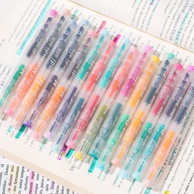 Bộ 5 Hai Đầu Gradient - Công Suất Lớn, Nhanh Khô, Bút Đánh Dấu, Trang Trí Tạp Chí 3