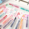 Bộ 5 Hai Đầu Gradient - Công Suất Lớn, Nhanh Khô, Bút Đánh Dấu, Trang Trí Tạp Chí 8