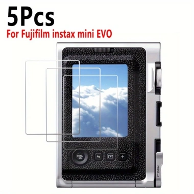 Bộ 5 Kính Cường Lực Bảo Vệ Màn Hình LCD Fujifilm Instax Mini EVO Siêu Bền Dễ Lắp